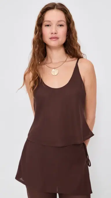 MADISON THE LABEL Anastasia Tank Choc L | Thumbnail 2 MADISON THE LABEL Anastasia Tank Choc L | Thumbnail 2
