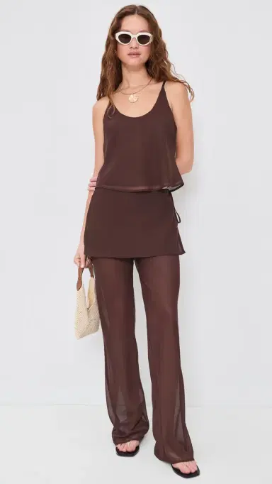MADISON THE LABEL Anastasia Tank Choc L | Thumbnail 5 MADISON THE LABEL Anastasia Tank Choc L | Thumbnail 5
