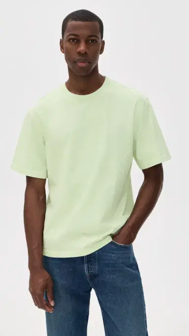 AGOLDE Asha Mock Neck Tee int Cream | Thumbnail 2 AGOLDE Asha Mock Neck Tee int Cream | Thumbnail 2