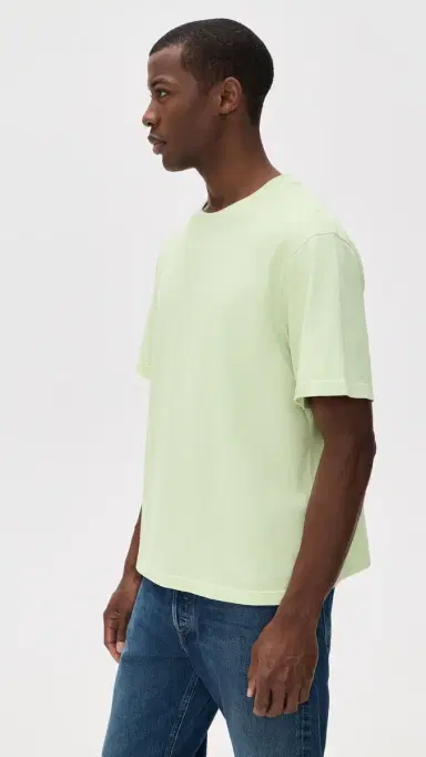AGOLDE Asha Mock Neck Tee int Cream | Thumbnail 4 AGOLDE Asha Mock Neck Tee int Cream | Thumbnail 4