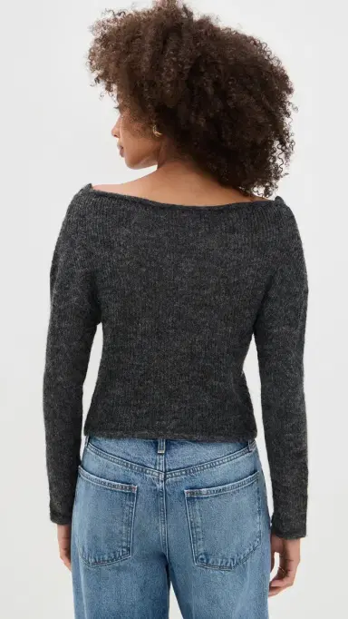 Lioness argaux Knit Cardigan Charcoal | Thumbnail 3 Lioness argaux Knit Cardigan Charcoal | Thumbnail 3