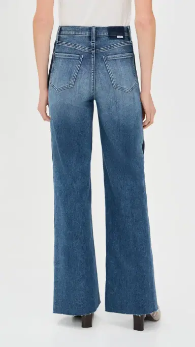 DAZE Far Out High Rise Wide Leg Jeans Tuxedo | Thumbnail 3 DAZE Far Out High Rise Wide Leg Jeans Tuxedo | Thumbnail 3