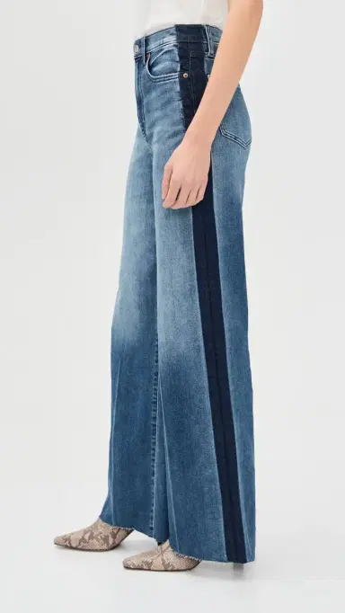 DAZE Far Out High Rise Wide Leg Jeans Tuxedo | Thumbnail 4 DAZE Far Out High Rise Wide Leg Jeans Tuxedo | Thumbnail 4