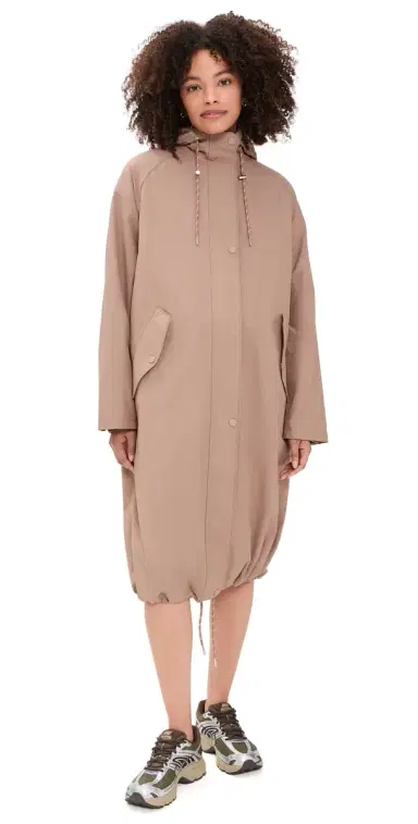 Varley Midi Rain Jacket Brownie | Thumbnail 1 Varley Midi Rain Jacket Brownie | Thumbnail 1