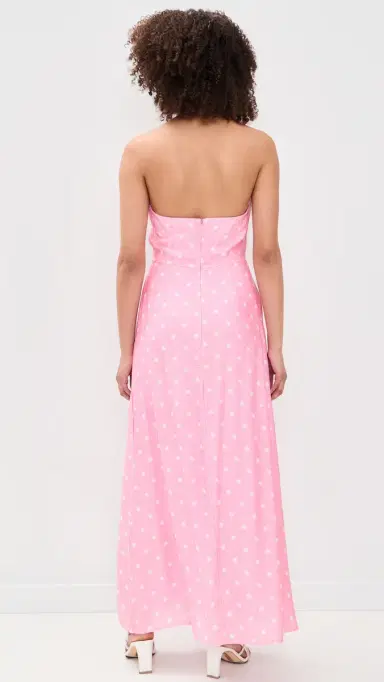 Seven Wonders Saga Halter axi Dress Pink/White Polka | Thumbnail 3 Seven Wonders Saga Halter axi Dress Pink/White Polka | Thumbnail 3