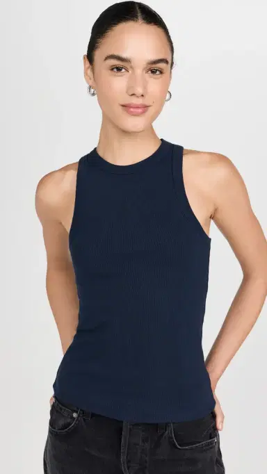 Sold Out NYC The Not o Basic Tank in Navy Navy | Thumbnail 2 Sold Out NYC The Not o Basic Tank in Navy Navy | Thumbnail 2