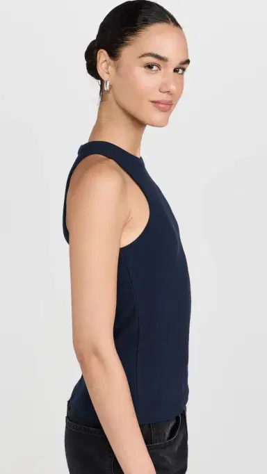 Sold Out NYC The Not o Basic Tank in Navy Navy | Thumbnail 4 Sold Out NYC The Not o Basic Tank in Navy Navy | Thumbnail 4