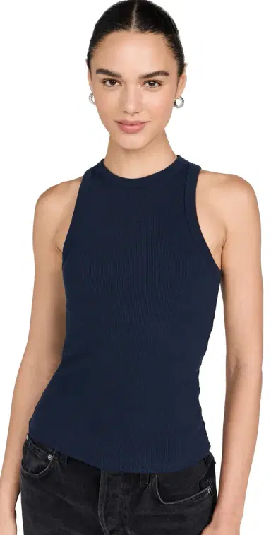 Sold Out NYC The Not o Basic Tank in Navy Navy | Thumbnail 1 Sold Out NYC The Not o Basic Tank in Navy Navy | Thumbnail 1