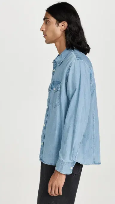 Corridor Denim Shirt Indigo | Thumbnail 4 Corridor Denim Shirt Indigo | Thumbnail 4