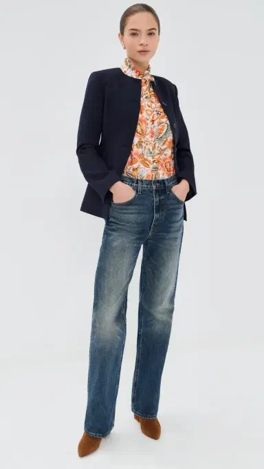 Alix of Bohemia Annabel Topaz Flower hirt Off-White | Thumbnail 5 Alix of Bohemia Annabel Topaz Flower hirt Off-White | Thumbnail 5