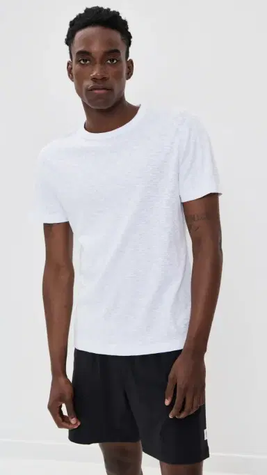 Reigning Champ 1x1 Slub Slim T-Shirt White | Thumbnail 2 Reigning Champ 1x1 Slub Slim T-Shirt White | Thumbnail 2