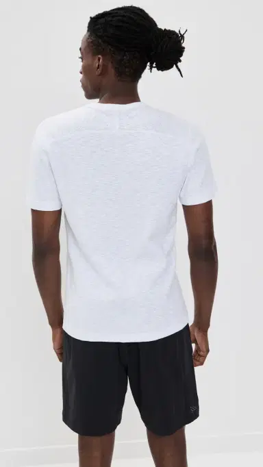 Reigning Champ 1x1 Slub Slim T-Shirt White | Thumbnail 3 Reigning Champ 1x1 Slub Slim T-Shirt White | Thumbnail 3