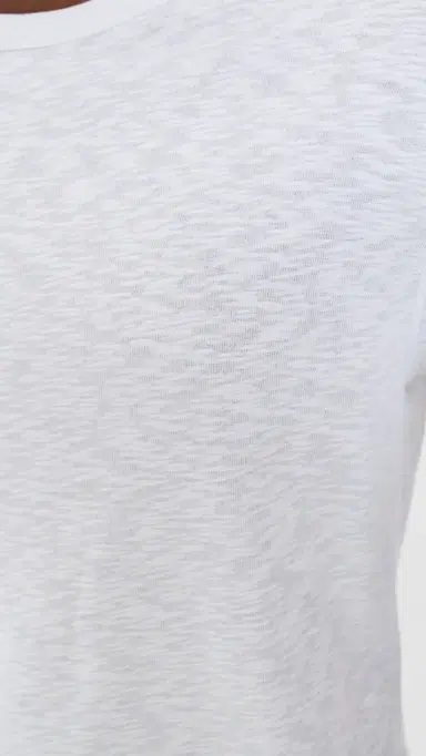 Reigning Champ 1x1 Slub Slim T-Shirt White | Thumbnail 6 Reigning Champ 1x1 Slub Slim T-Shirt White | Thumbnail 6