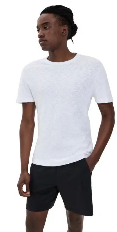 Reigning Champ 1x1 Slub Slim T-Shirt White | Thumbnail 1 Reigning Champ 1x1 Slub Slim T-Shirt White | Thumbnail 1