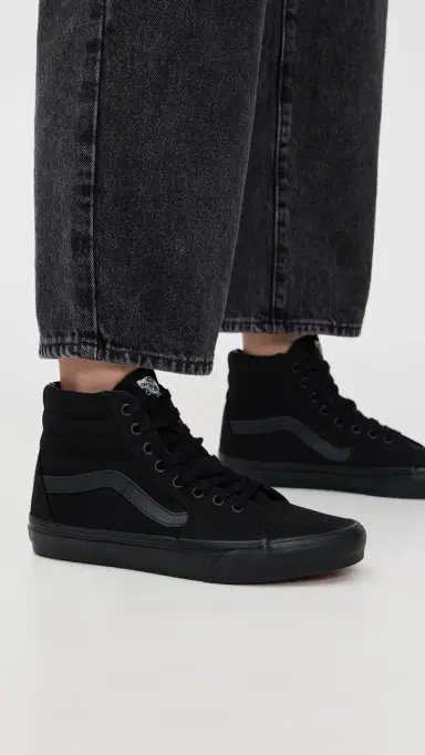 Vans Sk8-Hi Unisex Sneakers Black/Black/Black M 12 | Thumbnail 3 Vans Sk8-Hi Unisex Sneakers Black/Black/Black M 12 | Thumbnail 3