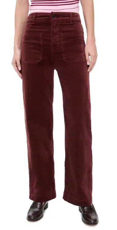 ASKK NY Sailor Velvet Pants Black Cherry | Thumbnail 1 ASKK NY Sailor Velvet Pants Black Cherry | Thumbnail 1