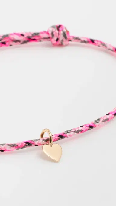 Zoë Chicco 14k Midi Bitty Heart Paracord Bracelet 14k | Thumbnail 5 Zoë Chicco 14k Midi Bitty Heart Paracord Bracelet 14k | Thumbnail 5