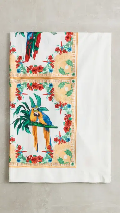 Coniglio Palm Beach Standard Table Cloth Tropical Aviary Breeze One Size | Thumbnail 2 Coniglio Palm Beach Standard Table Cloth Tropical Aviary Breeze One Size | Thumbnail 2