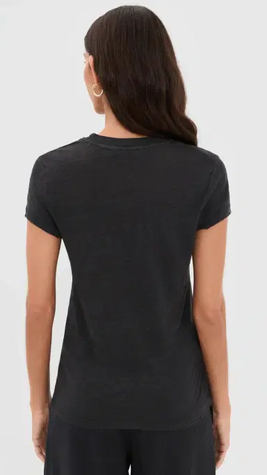IRO Round Neck inen T-Shirt Black | Thumbnail 3 IRO Round Neck inen T-Shirt Black | Thumbnail 3