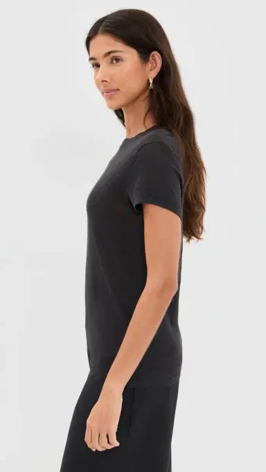 IRO Round Neck inen T-Shirt Black | Thumbnail 4 IRO Round Neck inen T-Shirt Black | Thumbnail 4