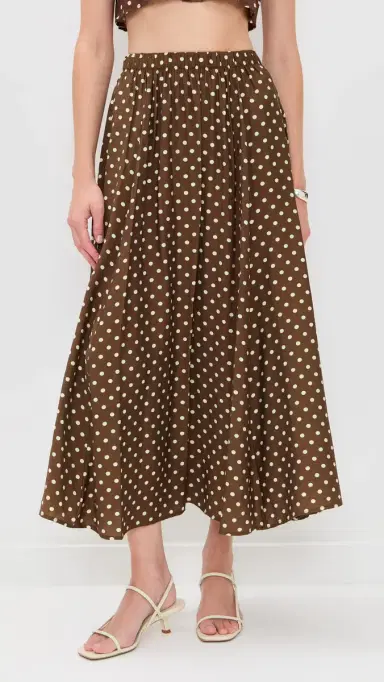 LE BOP Martha Skirt Chocolate Dot | Thumbnail 2 LE BOP Martha Skirt Chocolate Dot | Thumbnail 2