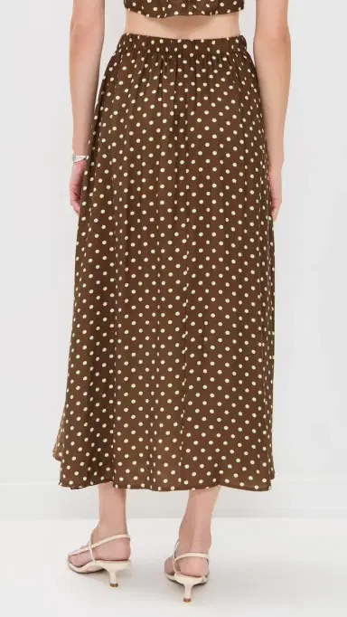 LE BOP Martha Skirt Chocolate Dot | Thumbnail 3 LE BOP Martha Skirt Chocolate Dot | Thumbnail 3