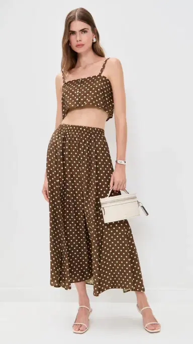 LE BOP Martha Skirt Chocolate Dot | Thumbnail 5 LE BOP Martha Skirt Chocolate Dot | Thumbnail 5
