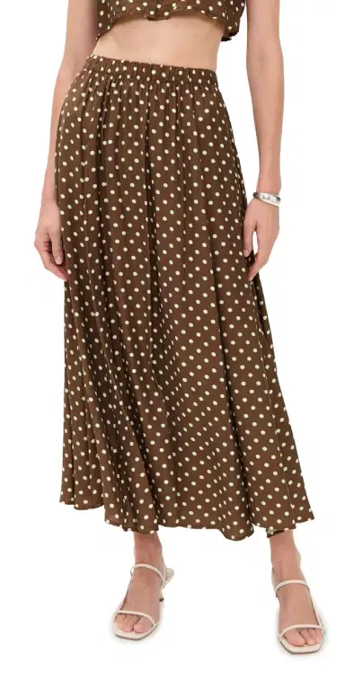 LE BOP Martha Skirt Chocolate Dot | Thumbnail 1 LE BOP Martha Skirt Chocolate Dot | Thumbnail 1