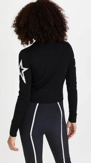 Perfect Moment Cable Underwear Sweater Black S | Thumbnail 3 Perfect Moment Cable Underwear Sweater Black S | Thumbnail 3