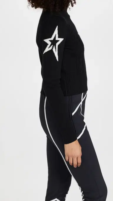 Perfect Moment Cable Underwear Sweater Black S | Thumbnail 4 Perfect Moment Cable Underwear Sweater Black S | Thumbnail 4