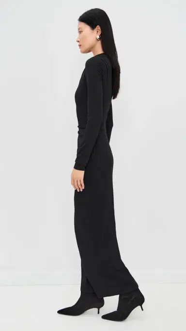 Lioness Contour Maxi Dress Onyx | Thumbnail 4 Lioness Contour Maxi Dress Onyx | Thumbnail 4