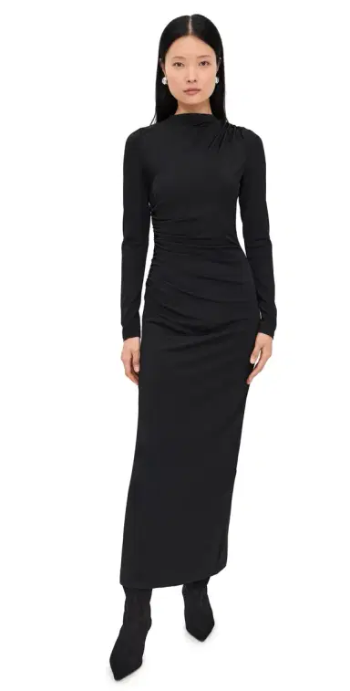 Lioness Contour Maxi Dress Onyx | Thumbnail 1 Lioness Contour Maxi Dress Onyx | Thumbnail 1
