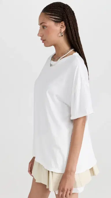 Free People Nina Tee Ivory L | Thumbnail 4 Free People Nina Tee Ivory L | Thumbnail 4