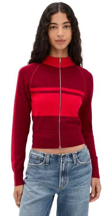 State & Lake Track Jacket Burgundy/Red L | Thumbnail 1 State & Lake Track Jacket Burgundy/Red L | Thumbnail 1