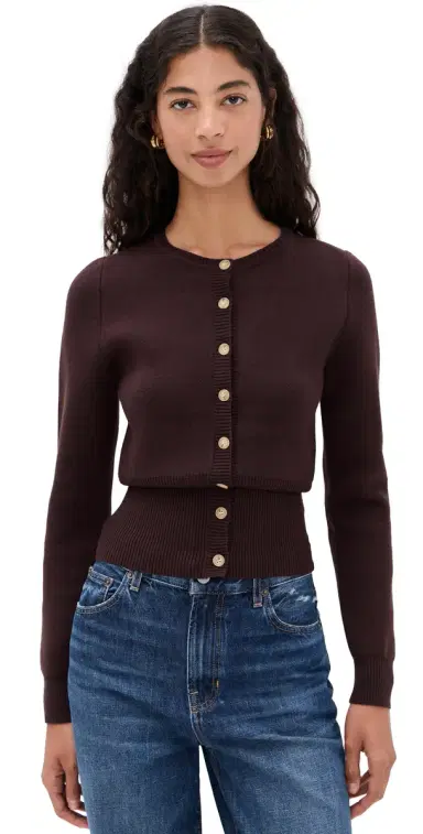 NIA Sophia Cardigan Espresso | Thumbnail 1 NIA Sophia Cardigan Espresso | Thumbnail 1