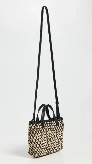 Ulla Johnson Raffia Mini Crossbody Bag Noir Natural One Size | Thumbnail 4 Ulla Johnson Raffia Mini Crossbody Bag Noir Natural One Size | Thumbnail 4