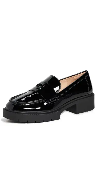 Coach Leah Loafers Black | Thumbnail 1 Coach Leah Loafers Black | Thumbnail 1