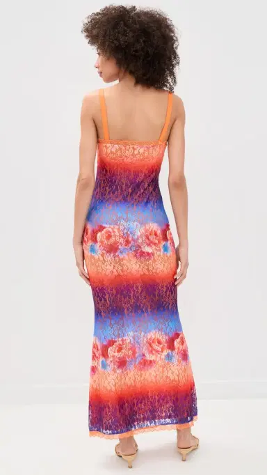 Runaway The Label Serina Lace Maxi Dress Nadia Pink Ombre | Thumbnail 3 Runaway The Label Serina Lace Maxi Dress Nadia Pink Ombre | Thumbnail 3