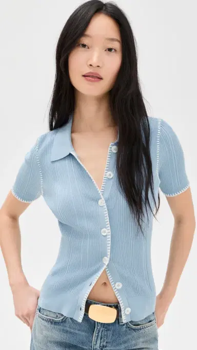 rag & bone Harper hort leeve Cardigan ky | Thumbnail 2 rag & bone Harper hort leeve Cardigan ky | Thumbnail 2
