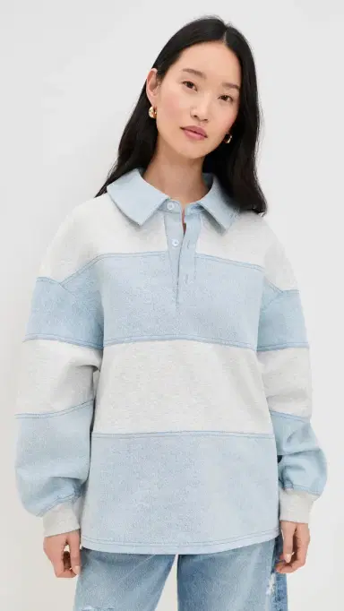 SEROYA Cher ixed edia Pullover Light Grey/Coastline | Thumbnail 2 SEROYA Cher ixed edia Pullover Light Grey/Coastline | Thumbnail 2