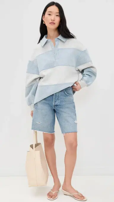 SEROYA Cher ixed edia Pullover Light Grey/Coastline | Thumbnail 5 SEROYA Cher ixed edia Pullover Light Grey/Coastline | Thumbnail 5