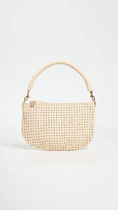 Clare V. Petit Moyen Messenger Cream Rattan One Size | Thumbnail 2 Clare V. Petit Moyen Messenger Cream Rattan One Size | Thumbnail 2