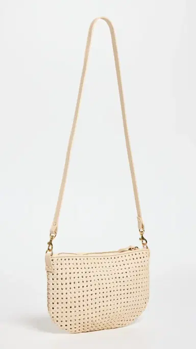 Clare V. Petit Moyen Messenger Cream Rattan One Size | Thumbnail 4 Clare V. Petit Moyen Messenger Cream Rattan One Size | Thumbnail 4