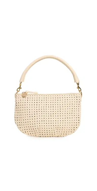 Clare V. Petit Moyen Messenger Cream Rattan One Size | Thumbnail 1 Clare V. Petit Moyen Messenger Cream Rattan One Size | Thumbnail 1