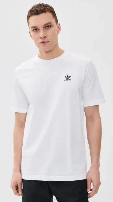 Adidas Trefoil Essentials Tee White M | Thumbnail 2 Adidas Trefoil Essentials Tee White M | Thumbnail 2
