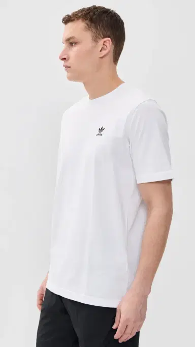 Adidas Trefoil Essentials Tee White M | Thumbnail 4 Adidas Trefoil Essentials Tee White M | Thumbnail 4