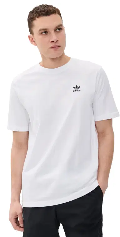 Adidas Trefoil Essentials Tee White M | Thumbnail 1 Adidas Trefoil Essentials Tee White M | Thumbnail 1