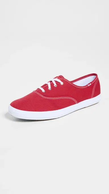 Keds Champion Canvas Sneakers Red 8 | Thumbnail 5 Keds Champion Canvas Sneakers Red 8 | Thumbnail 5