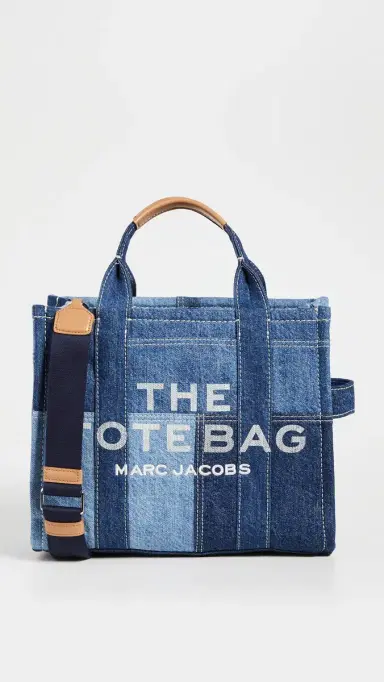 Marc Jacobs The Denim Medium Tote Bag Blue Denim One Size | Thumbnail 5 Marc Jacobs The Denim Medium Tote Bag Blue Denim One Size | Thumbnail 5