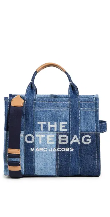 Marc Jacobs The Denim Medium Tote Bag Blue Denim One Size | Thumbnail 1 Marc Jacobs The Denim Medium Tote Bag Blue Denim One Size | Thumbnail 1